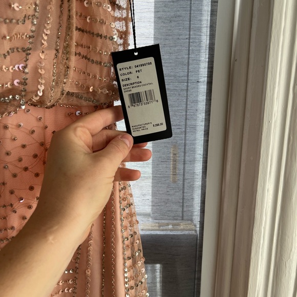 Short Beaded Cocktail Dress - Arianna Papell - Size 6 - Picture 6 of 6